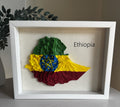 Ethiopia 3D Map Wall Art