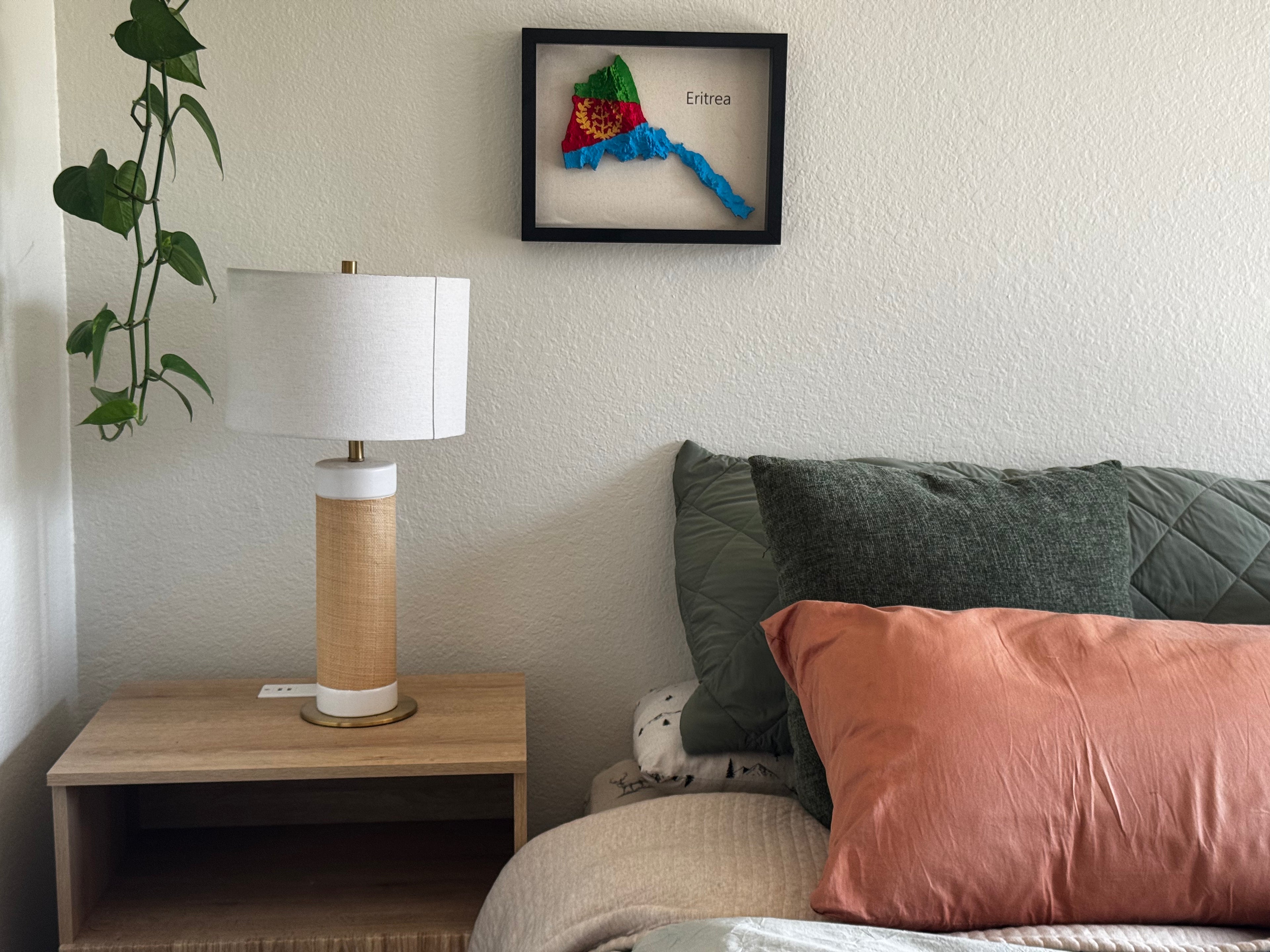 Eritrea 3D Map Wall Art